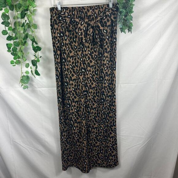 Verve blues cheetah print pant L - Picture 1 of 4